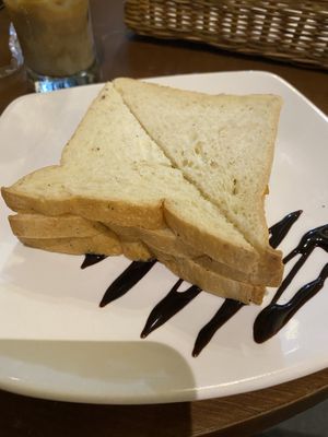So the French toast wasn’t exactly French..I was looking for something desserty since I had already ate dinner.  It was basically toast layered with choc sauce and marmalade.   at LN Fortunate Coffee - Jogja in Yogyakarta