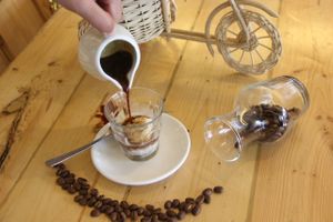 Vegan affogato at LN Fortunate Coffee - Jogja in Yogyakarta