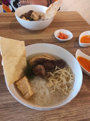 Mie bakso (noodle soup) at LN Fortunate Coffee - Jogja in Yogyakarta