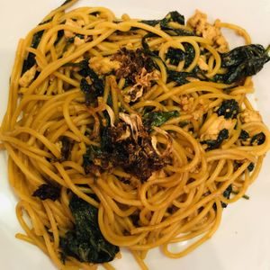 Kangkong spaghetti at LN Fortunate Coffee - Jogja in Yogyakarta
