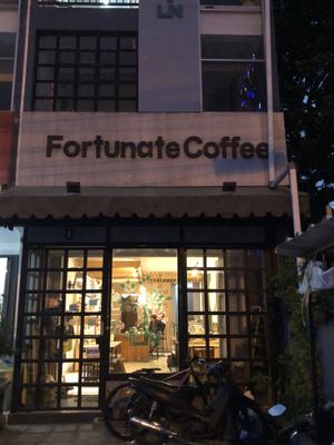 Outside the shop at LN Fortunate Coffee - Jogja in Yogyakarta
