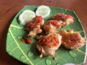 Chicken patties   at Lusidus in Yogyakarta