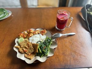 Nice sized meal  at Lusidus in Yogyakarta