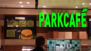 Menu at Parkcafe - Schiphol Airport in Amsterdam