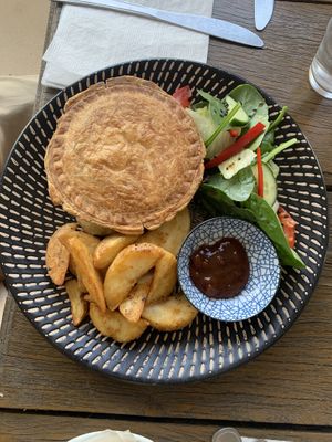Mushroom pie at Diggers Vegie Kitchen in Anglesea
