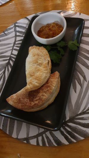 Samosas at Diggers Vegie Kitchen in Anglesea