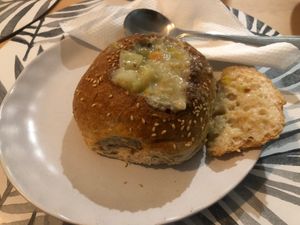 Chowder at Diggers Vegie Kitchen in Anglesea
