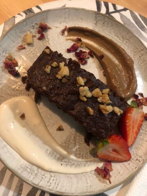 Brownie at Diggers Vegie Kitchen in Anglesea