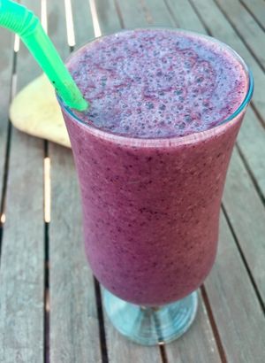 Hail le Berry smoothie  at Diggers Vegie Kitchen in Anglesea