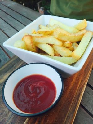 Chips at Diggers Vegie Kitchen in Anglesea