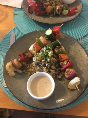 Turkish main course  at Diggers Vegie Kitchen in Anglesea