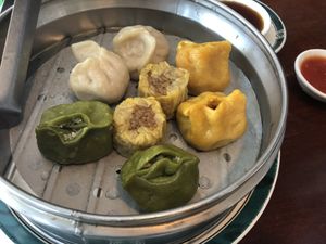 Appetizer 25 assorted steamed dim sum  at Veggie Heaven in Montclair