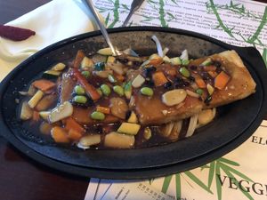 Main entrees 18 crispy stuffed tofu  at Veggie Heaven in Montclair