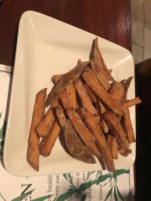 Yam fries   at Veggie Heaven in Montclair