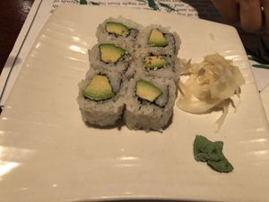 62 avocado roll   at Veggie Heaven in Montclair
