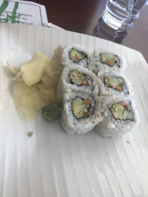 63 vegetable roll   at Veggie Heaven in Montclair