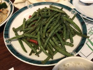Sautéed string bean   at Veggie Heaven in Montclair