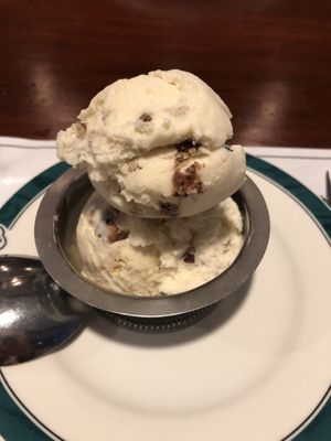 Butter pecan ice cream   at Veggie Heaven in Montclair
