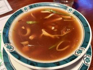 Shark fin soup  at Veggie Heaven in Montclair