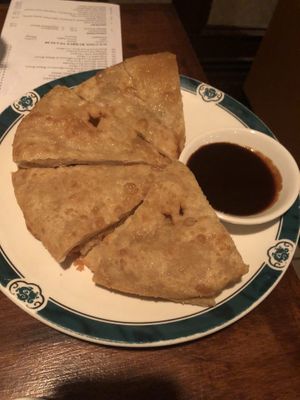 28 scallion pancakes   at Veggie Heaven in Montclair