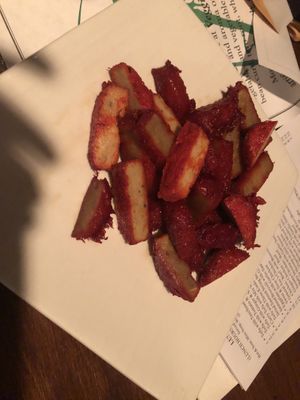 Vegan roasted pork   at Veggie Heaven in Montclair