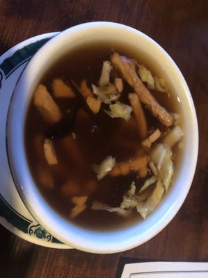 Hot and sour soup   at Veggie Heaven in Montclair