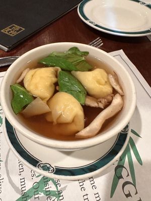 Won Ton soup  at Veggie Heaven in Montclair