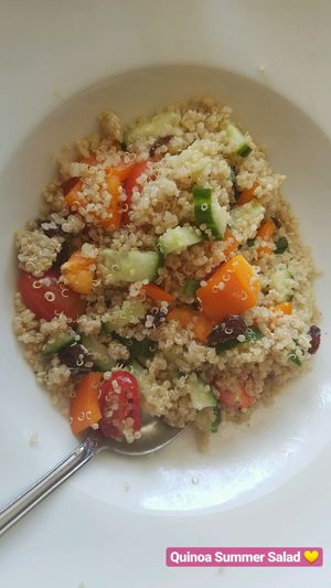 Quinoa Summer Salad at Veggie Heaven in Montclair