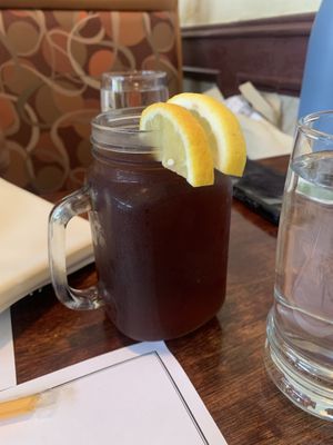Ice tea  at Veggie Heaven in Montclair