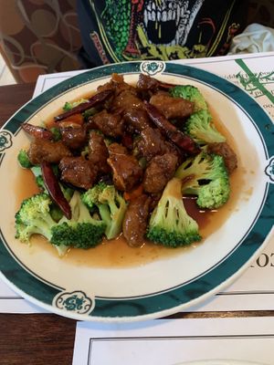 Vegan “beef"  at Veggie Heaven in Montclair