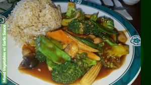 Mixed Vegetables w/ Garlic Sauce at Veggie Heaven in Montclair