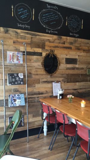 cafe interior at Peagreen Kitchen in Torquay