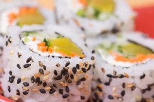 Vegane oder vegetarische inside-out at Crazy Sushi in Aachen