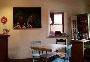 cute inside at Indulge Cafe in Santa Fe