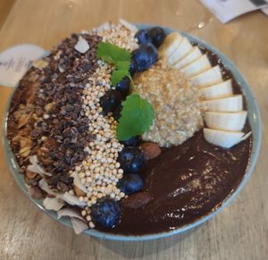 Acai smoothie bowl with Mahalo topping at Mahalo - Hornsgatan in Stockholm