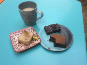 tea and cake what more does one need  at Mahalo - Hornsgatan in Stockholm