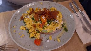 Breakfast in bread at Mahalo - Hornsgatan in Stockholm