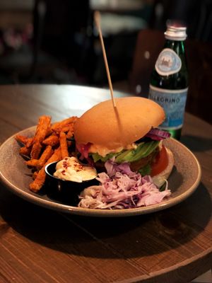 Soy Burger at Mahalo - Hornsgatan in Stockholm