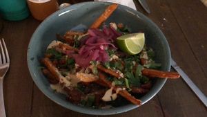Loaded fries at Mahalo - Hornsgatan in Stockholm