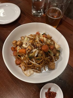 Pan fried noodle  at Blue Toba in Ashland