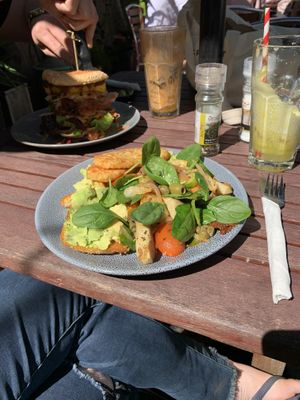 Vegan bruschetta breakfast  at Yogolicious in Livingstone Shire