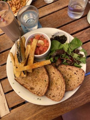 Tomato tostadas  at The Bristolian in Bristol