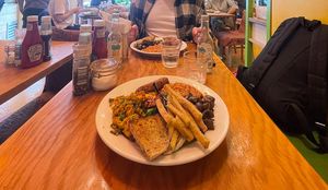 Vegan cooked breakfastt  at The Bristolian in Bristol