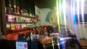 inside at Otaku Anime Cafe in Tijuana