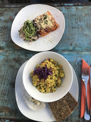 scrambled tofu   at GustaV in Salzburg