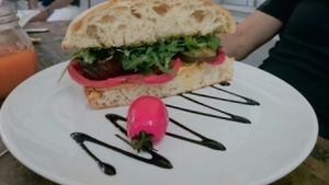 Mediterranean sandwich. delicious  at GustaV in Salzburg