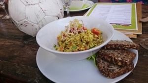 scrambled tofu  at GustaV in Salzburg