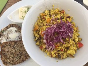 tofu scramble at GustaV in Salzburg