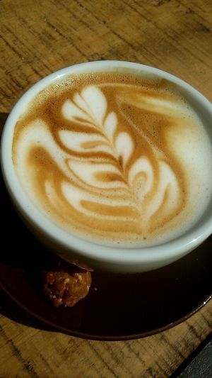 Oat latte art   at GustaV in Salzburg