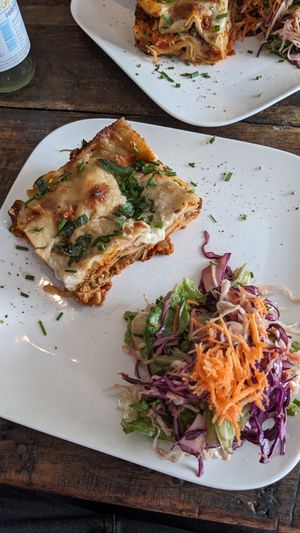 Lasagne (was the main dish of that day) at GustaV in Salzburg